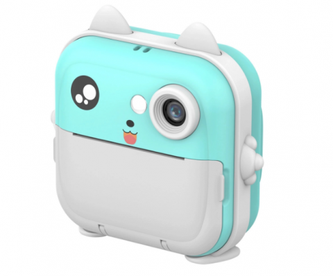 Mini fotoaparatas Print Camera Wozinsky WDT-02 su spausdintuvu vaikams mėlynas (blue)
